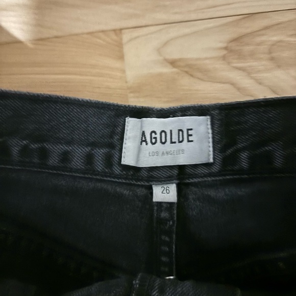Agolde parker shorts black 26 - Picture 1 of 3